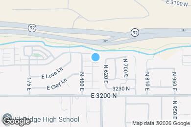 Map image of the property - 555 E 3375 N