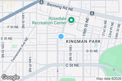 Map image of the property - 1709 E St NE