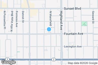 Map image of the property - 1301 N Mansfield Ave