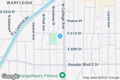Map image of the property - 6036 N College Ave