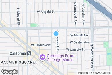 Map image of the property - 2303 N Rockwell St