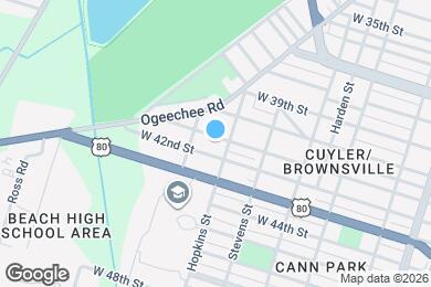 Map image of the property - 1109 W 41st St