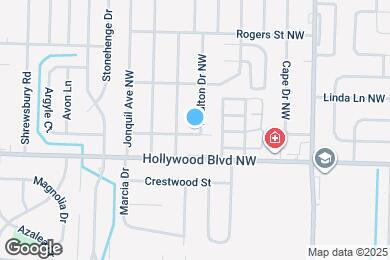 Map image of the property - 18 Poulton Dr NW