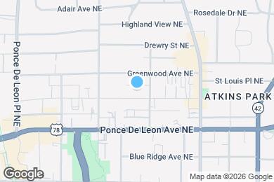 Map image of the property - 685 Penn Ave NE