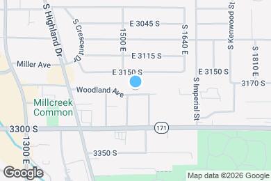 Map image of the property - 1523 Woodland Ave