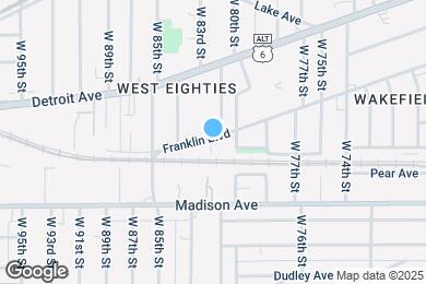 Map image of the property - 8205 Franklin Blvd