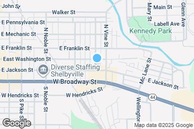 Map image of the property - 403-407 E Washington St