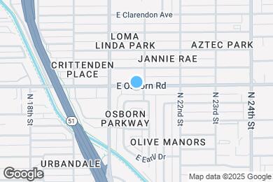 Map image of the property - 2039 E Osborn Rd