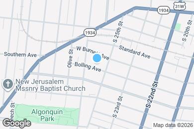 Map image of the property - 2511 Bolling Ave