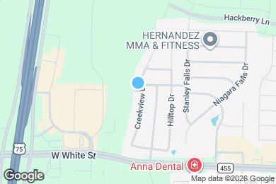 Map image of the property - 308 Creekview Dr