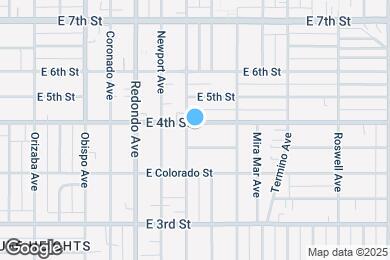 Map image of the property - 3600 E 4th St