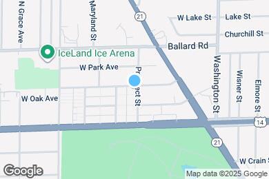 Map image of the property - 8890 N Prospect St