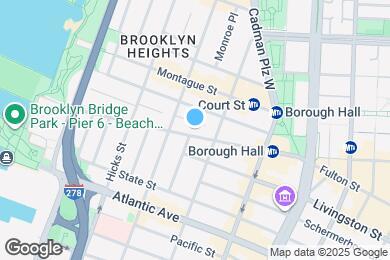 Map image of the property - 1 Bed In Prime Brooklyn Heights