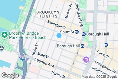 Map image of the property - 4 bed | 3 Full Bath In Prime Brooklyn Heights