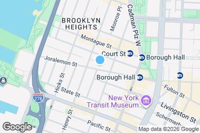 Map image of the property - NEWLY RENOVATED 3 BED 2 BATH APT in Brooklyn Heights!