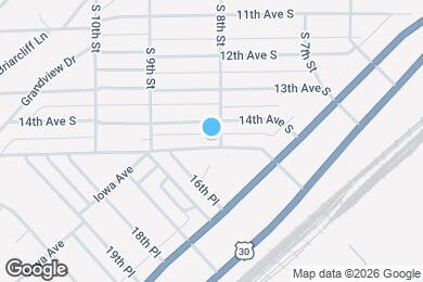 Map image of the property - 806 15th Ave S