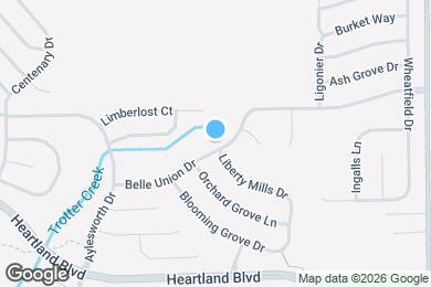 Map image of the property - 8736 Belle Union Dr