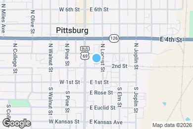 Map image of the property - 1214 E 2nd St