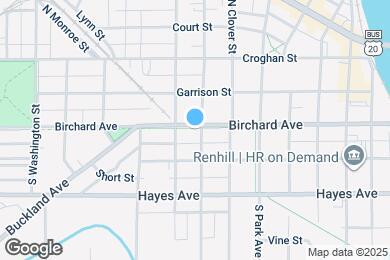 Map image of the property - 803 Birchard Ave