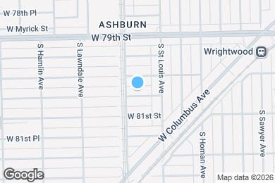 Map image of the property - 3536 W 80th Pl