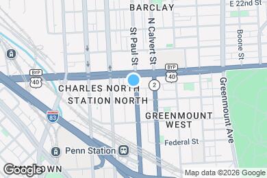 Map image of the property - 1820-1830 Saint Paul St