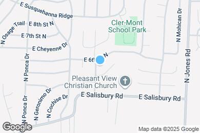 Map image of the property - 551 N Powahatan Dr