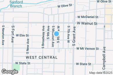 Map image of the property - 829 W Elm St