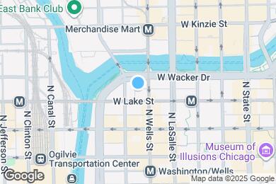 Map image of the property - 211 E Wacker Dr