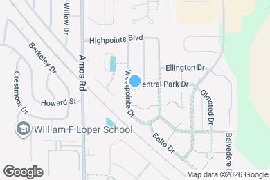 Map image of the property - 1141 Central Park Dr