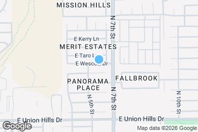 Map image of the property - 521 E Wescott Dr