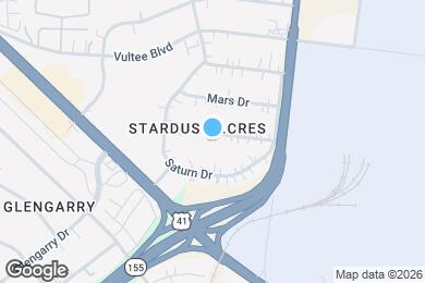 Map image of the property - 1315 Mercury Dr