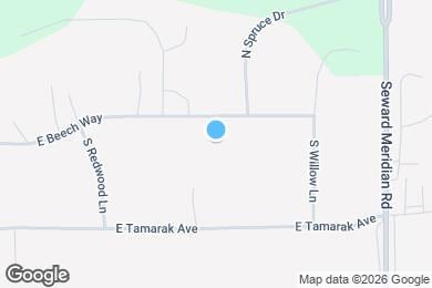 Map image of the property - 3320 E Beech Way