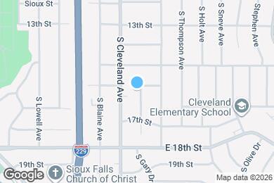 Map image of the property - 925 S Harrington Ave