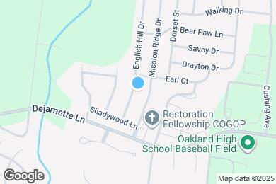 Map image of the property - 2422 English Hill Dr