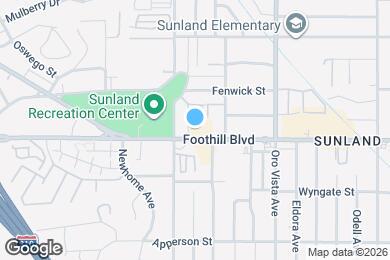 Map image of the property - 8541 Foothill Blvd., Sunland