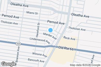 Map image of the property - 4945 Mardel Ave