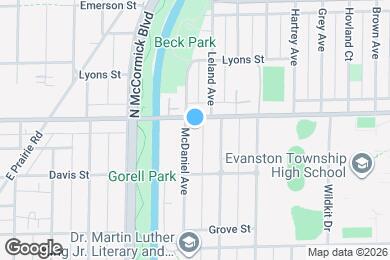 Map image of the property - 1639 Mcdaniel Ave