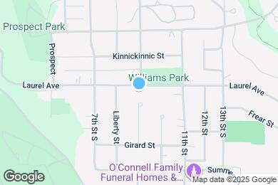 Map image of the property - 832 Laurel Ave