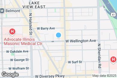Map image of the property - 622 W Wellington Ave