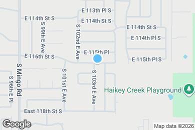 Map image of the property - 11603 S 103rd E Ave