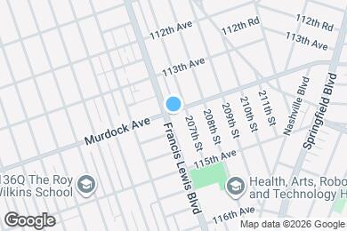 Map image of the property - 114-01 Francis Lewis Blvd