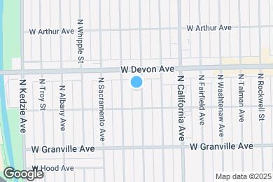 Map image of the property - 6326 N Francisco Ave