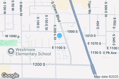 Map image of the property - 1050 S Orem Blvd