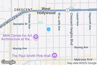Map image of the property - 916 N Sweetzer Ave