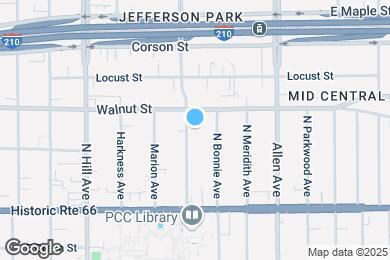 Map image of the property - 160 N Sierra Bonita Ave