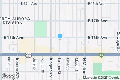 Map image of the property - 1582 Lansing St
