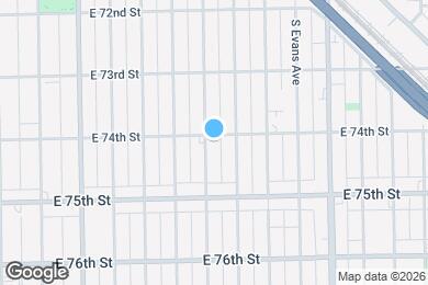 Map image of the property - 7401 S St Lawrence Ave