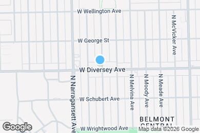 Map image of the property - 6304 W Diversey Ave