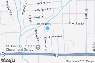 Map image of the property - 1321 Kenwood St