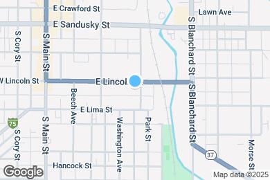 Map image of the property - 345 E Lincoln St